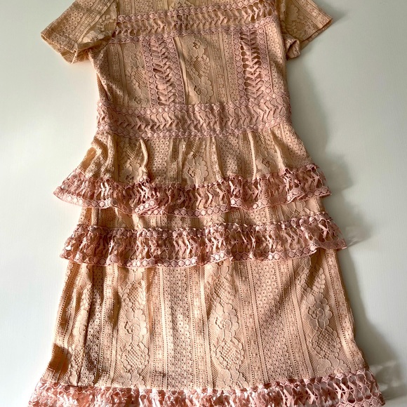 Medium Dex peach pink lace dress - Picture 1 of 5